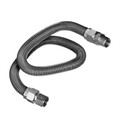 Flextron Gas Line Hose 5/8'' O.D.x48'' Length 3/4" FIPx1/2" MIP Fittings, Stainless Steel Flexible Connector FTGC-SS12-48Q